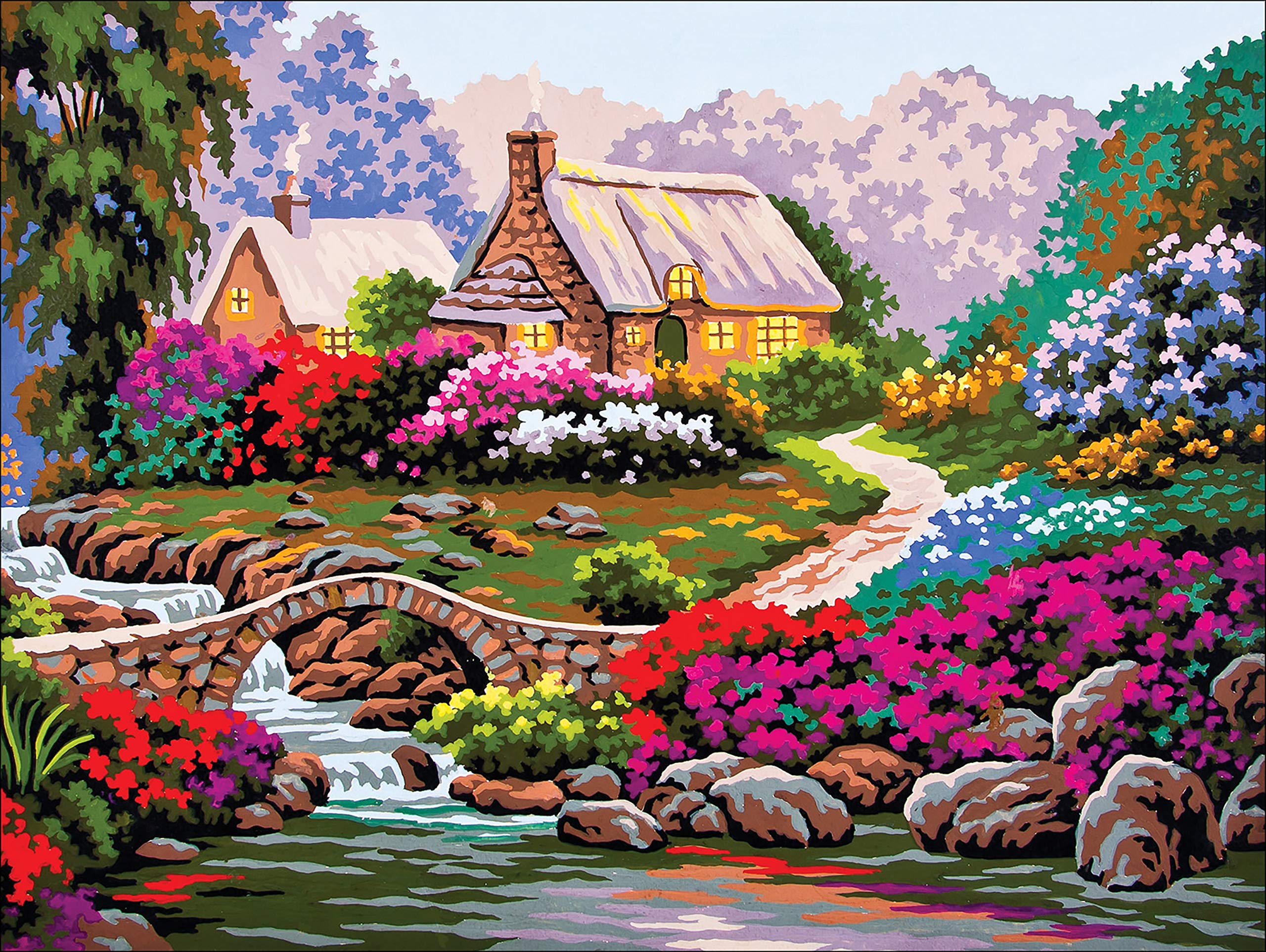 Collection D'Art Needlepoint Canvas, Paesaggio Rustico, Taglia unica