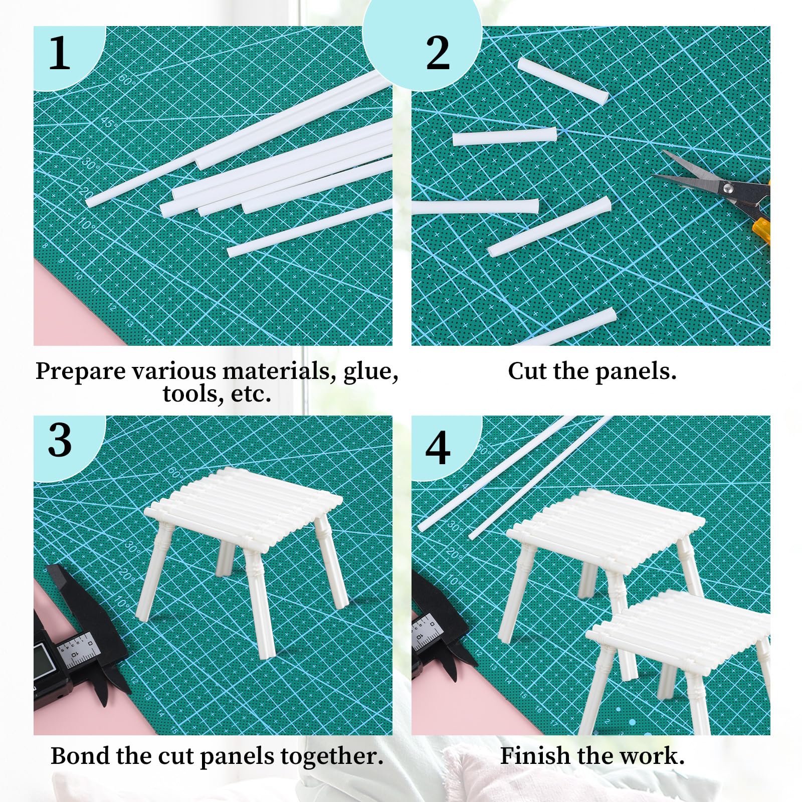 ABS Plastic Tubes - 25 Sizes for DIY Crafts -4 ABS Plastic Tubes - 25 Sizes for DIY Crafts -4