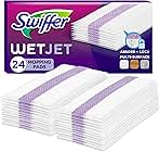 Swiffer WetJet Hardwood Floor Cleaner Spray Mop Pad Refill, Bathroom Cleaning Supplies, Hardwood Floor Cleaner, Multi Surface, 24 Count