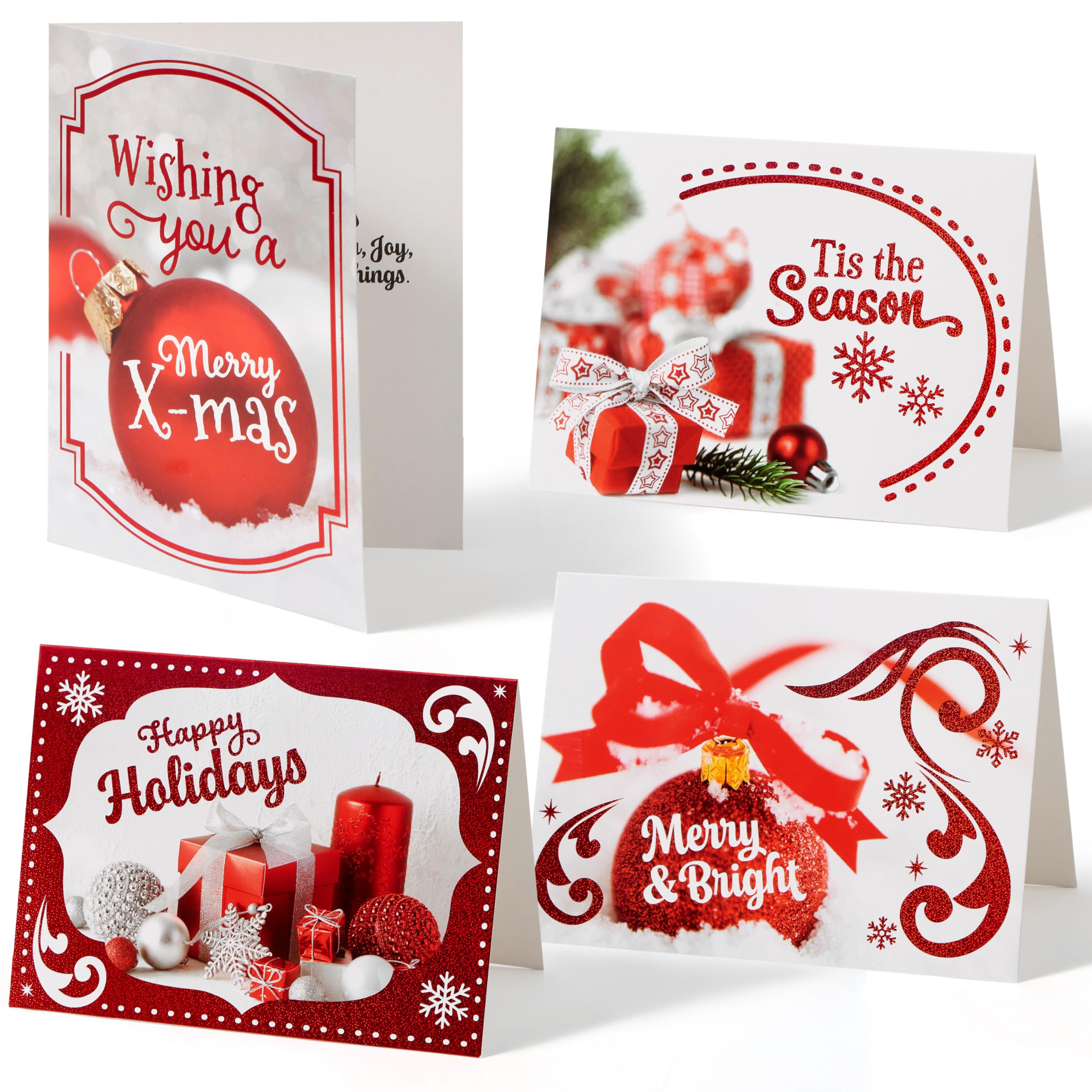 JOYIN Weihnachtskarten mit Marshmallow-Schneemännern, Set mit 72 großen Schneemann-Weihnachtskarten mit Umschlägen für Weihnachtseinladungskarten, Partyzubehör