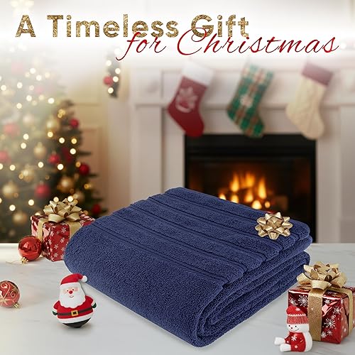 Miniatura 766 de American Soft Linen - Toalla de baño de gran tamaño de 40 x 80 pulgadas, extra grande para baño, 100% algodón turco, toallas de baño de gran