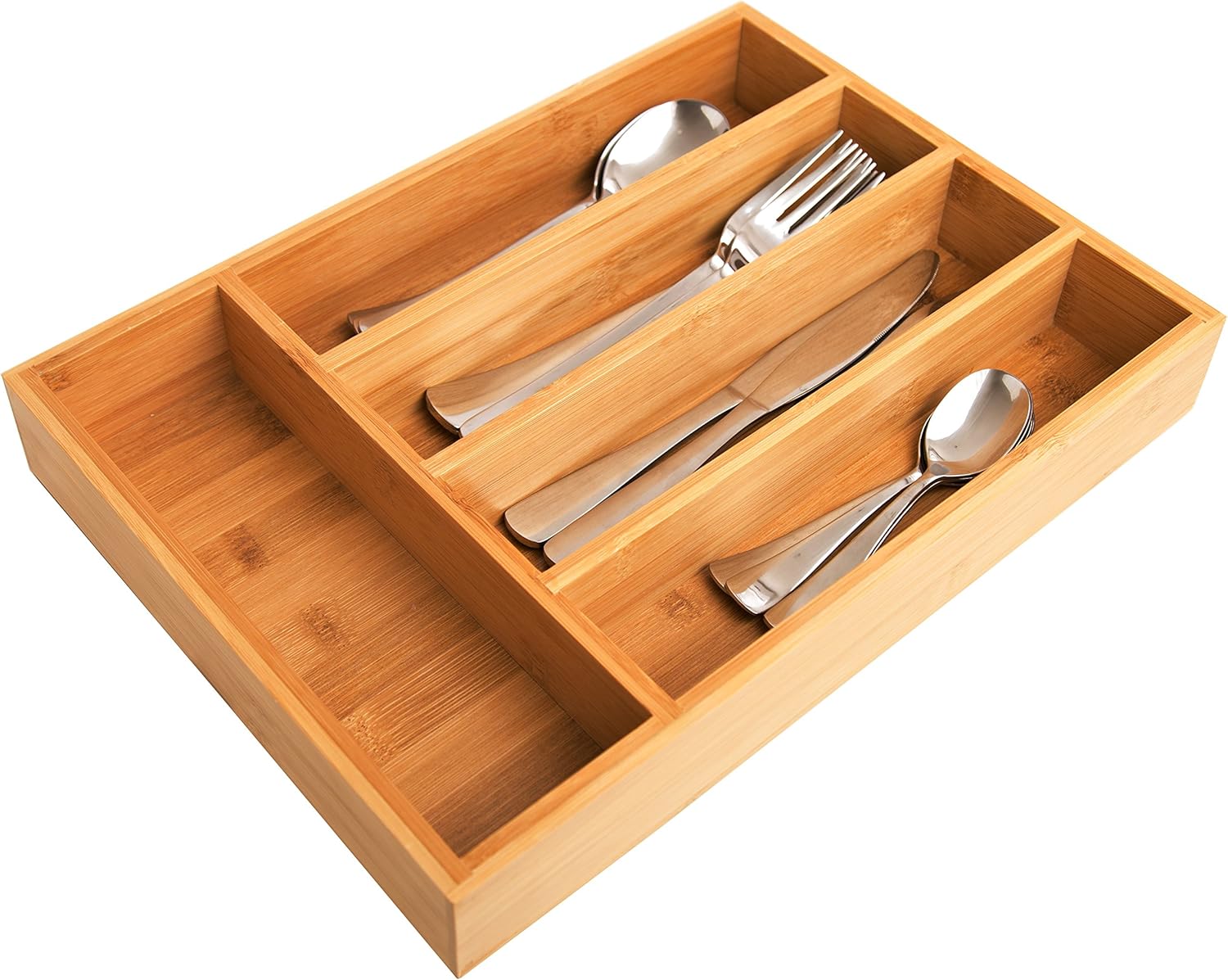 Bamboo Cutlery Tray by Karlstad.Us Stylish Utensil Drawer