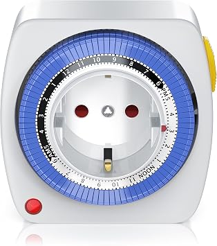 CSL Mechanical Timer Socket Timer Socket 24 Hours 3680 W Analogue 96 Segments 15 Minute Interval