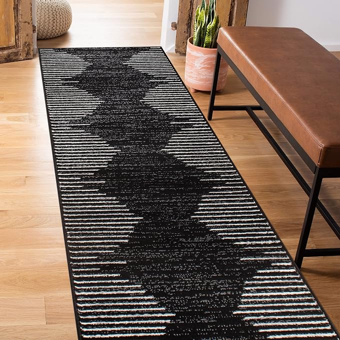 Rugshop Bohemian Stripe Runner Rug