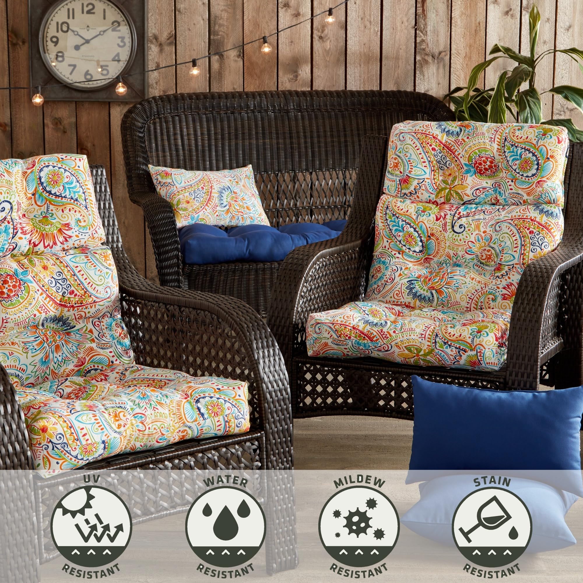 Amazon.com : Greendale Home Fashions Outdoor 44 x 22-inch
