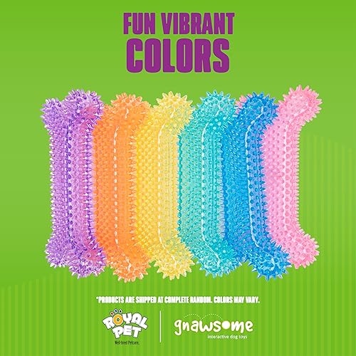 Miniatura 2 de Gnawsome Juguetes para perros – Mega Squeaker Bone – Bienestar dental y de las encías – Diversión estimulante – Chirriante oculto – Duradero para