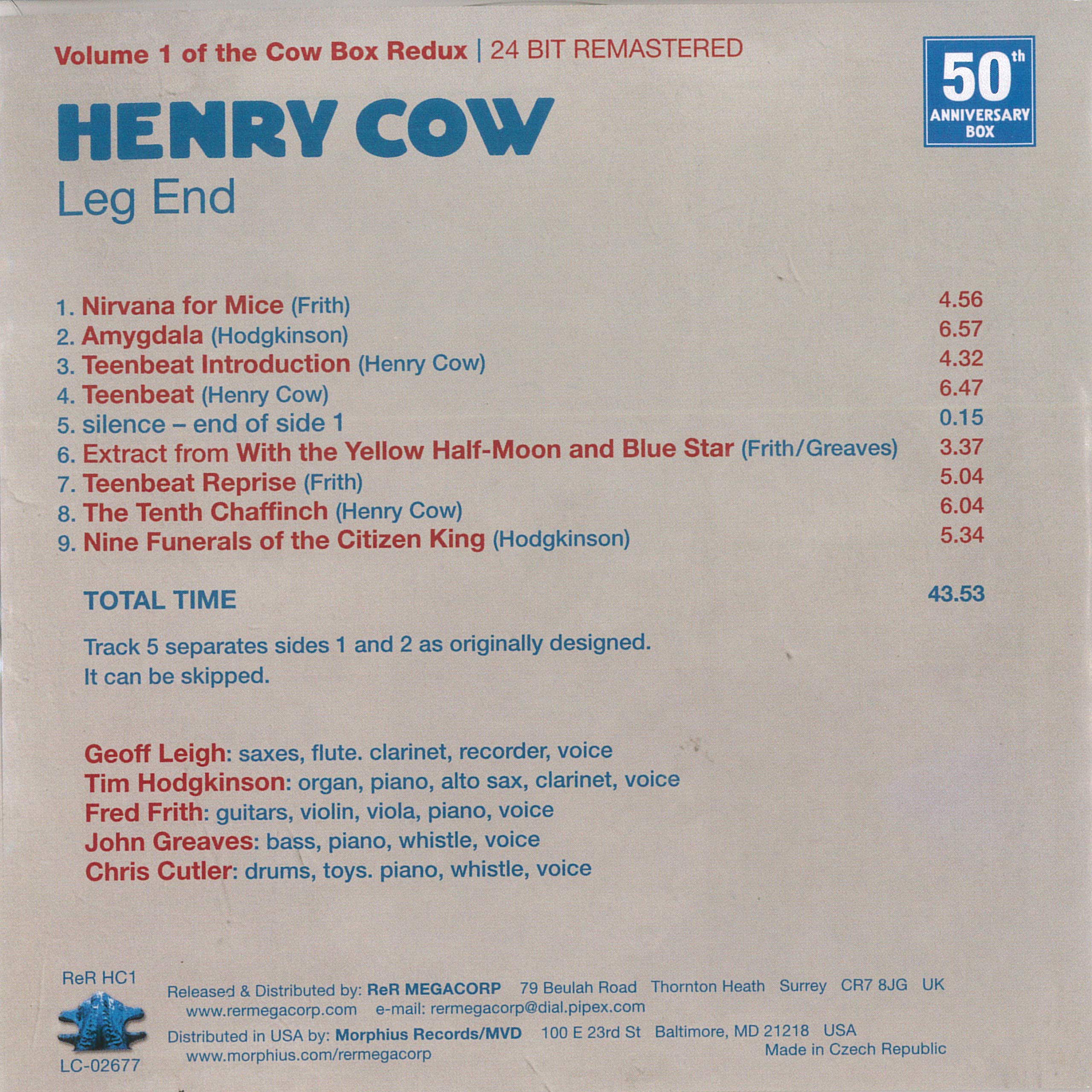 Henry Cow Box Redux: The Complete Henry Cow