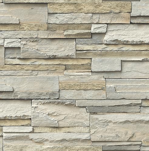 NuWallpaper NU2675 - Papel tapiz adhesivo de pizarra para despegar y pegar, neutro