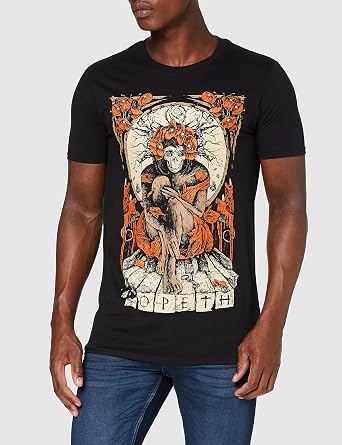 Plastic Head Men's Opeth Haxprocess TSFB Crew Neck Short Sleeve T-Shirt, Black, Large