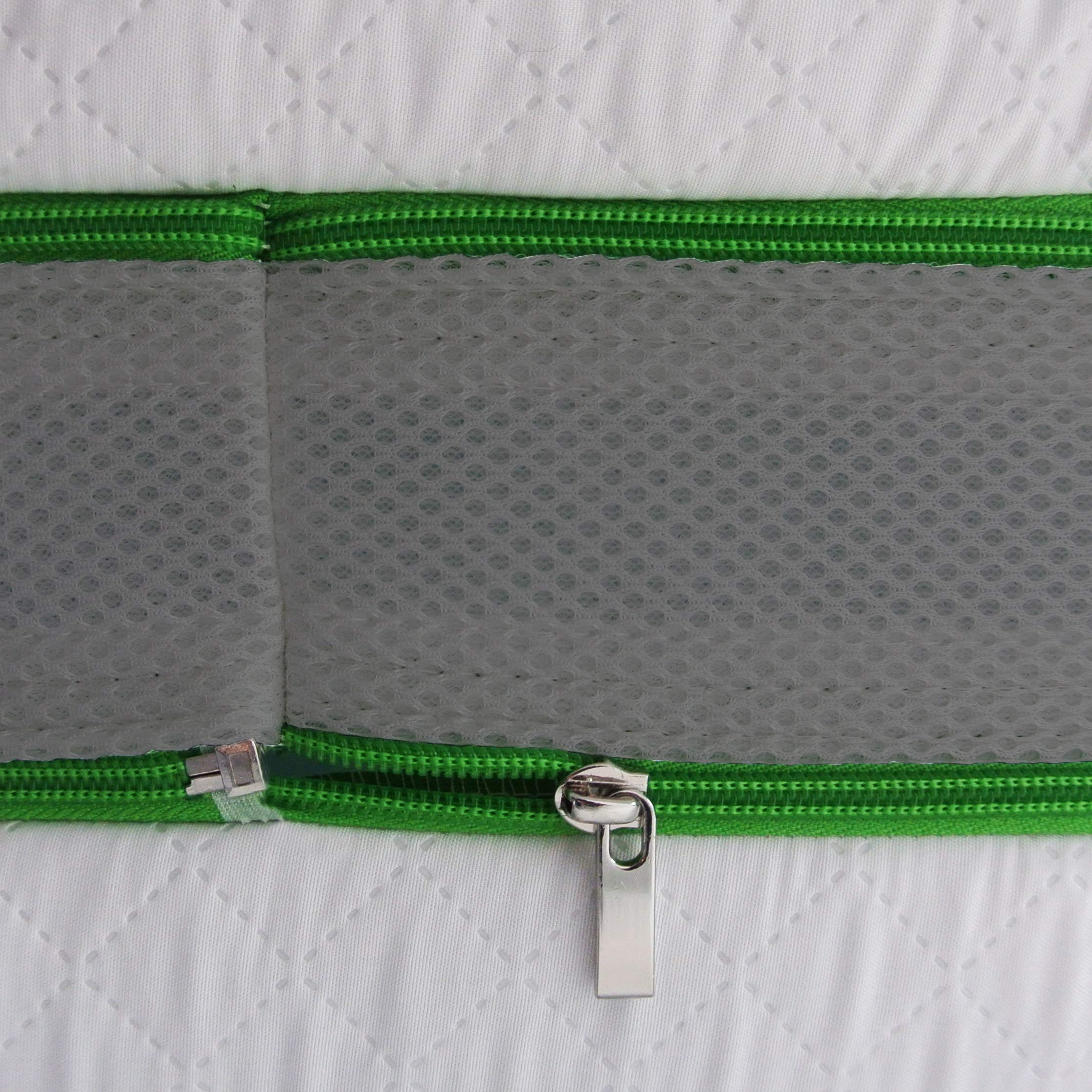 Baldiflex Emporio Materasso Matrimoniale Molle Insacchettate e Memory, Green Spring Plus 800 Molle + 5 cm Memory, 7 Zone Differenziate, 160x200 cm