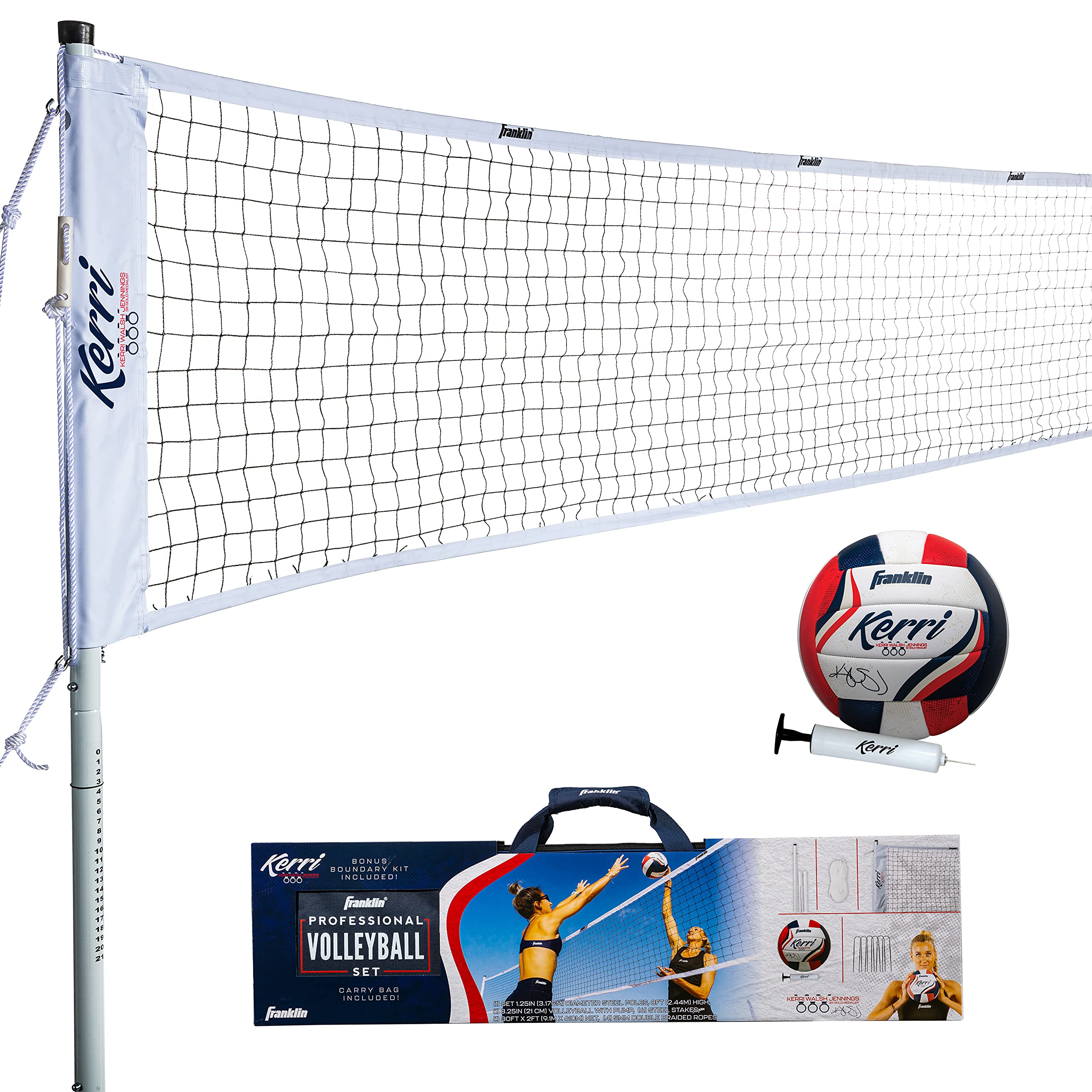 Buy Franklin Sports Volleyball Professional Net Set Kerri Walsh
