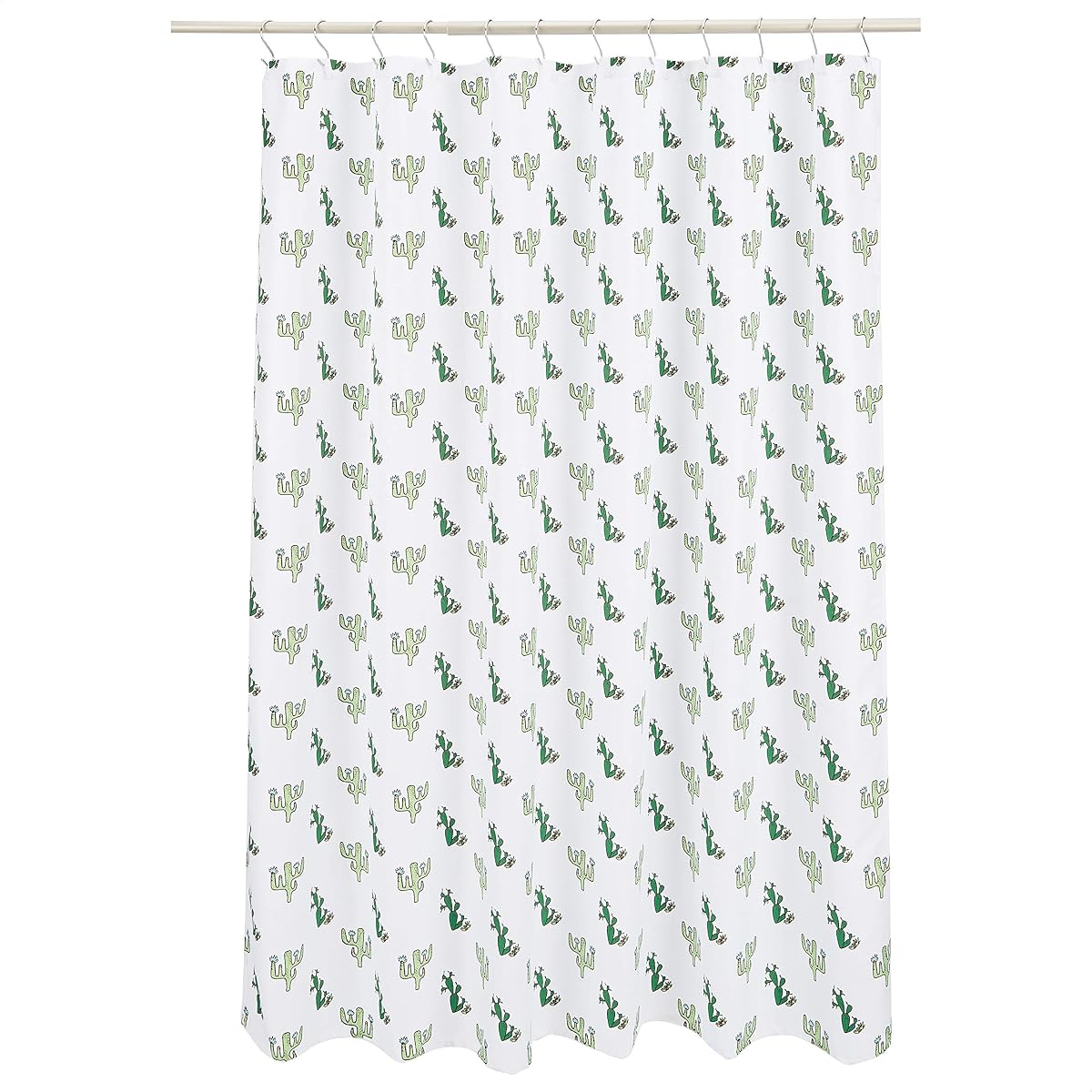 Amazon Basics Divertida y juguetona cortina de ducha de baño de microfibra con escape del desierto, 72 x 72 pulgadas