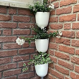 12 Rectangle Planter Ideas for Modern Patios and Small Gardens 41 ORIMERC 4 Pack Corner Wall Mounted Hanging Planter Self Watering Triangl...