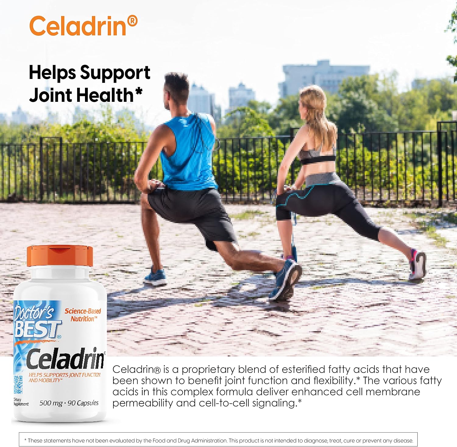 Doctor's Best Celadrin, Non-GMO, Gluten Free, Joint Support, 500 mg, 90 Caps