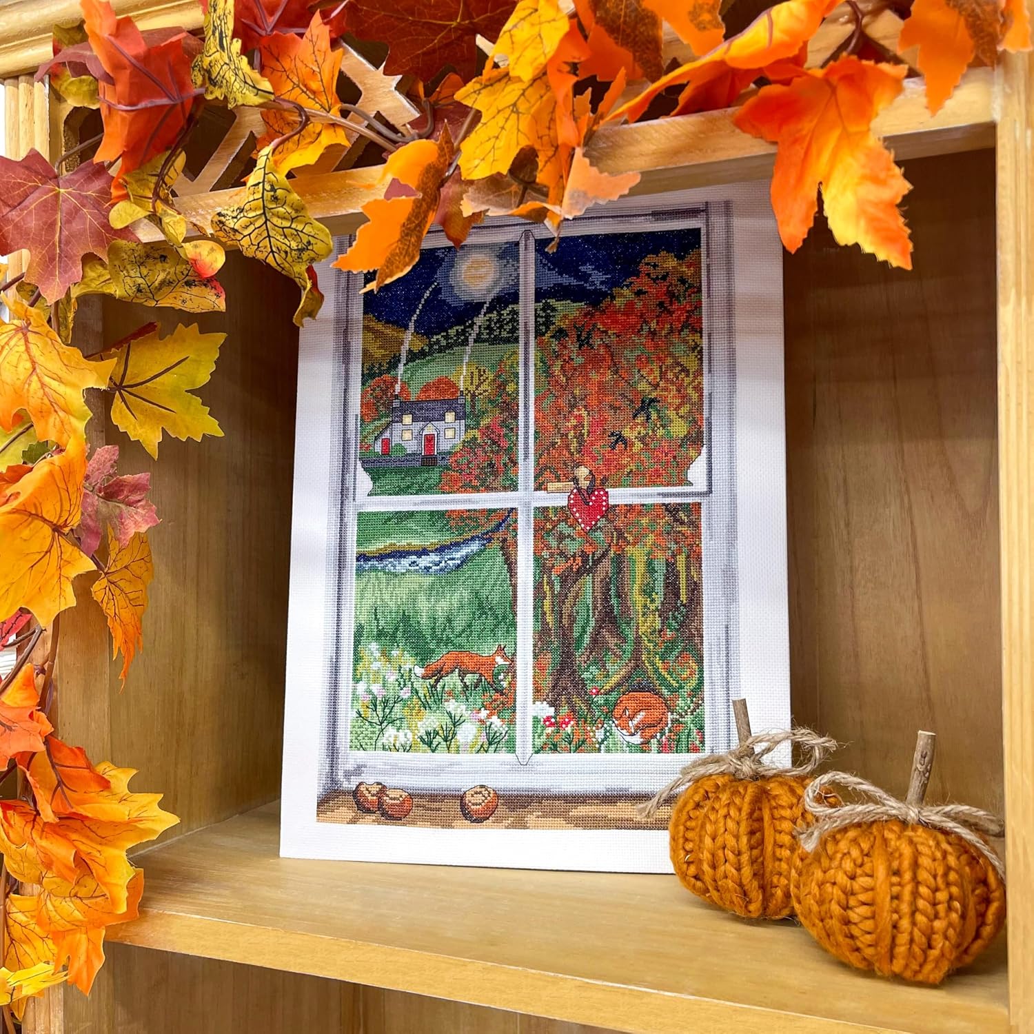 Bothy Threads Counted Cross Stitch Kit - Conker Window