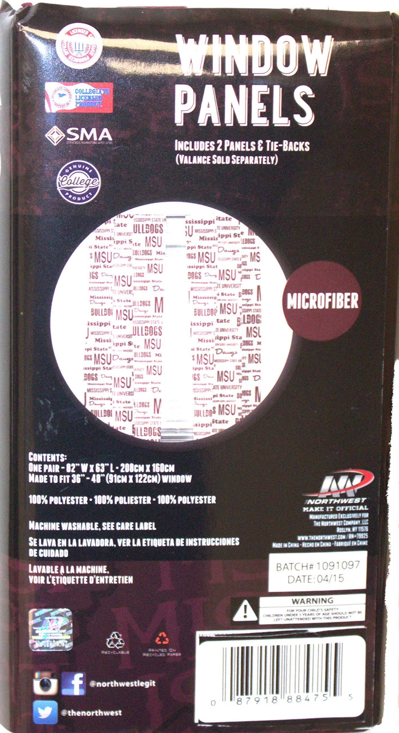 BBSports Mississippi State Window Panels