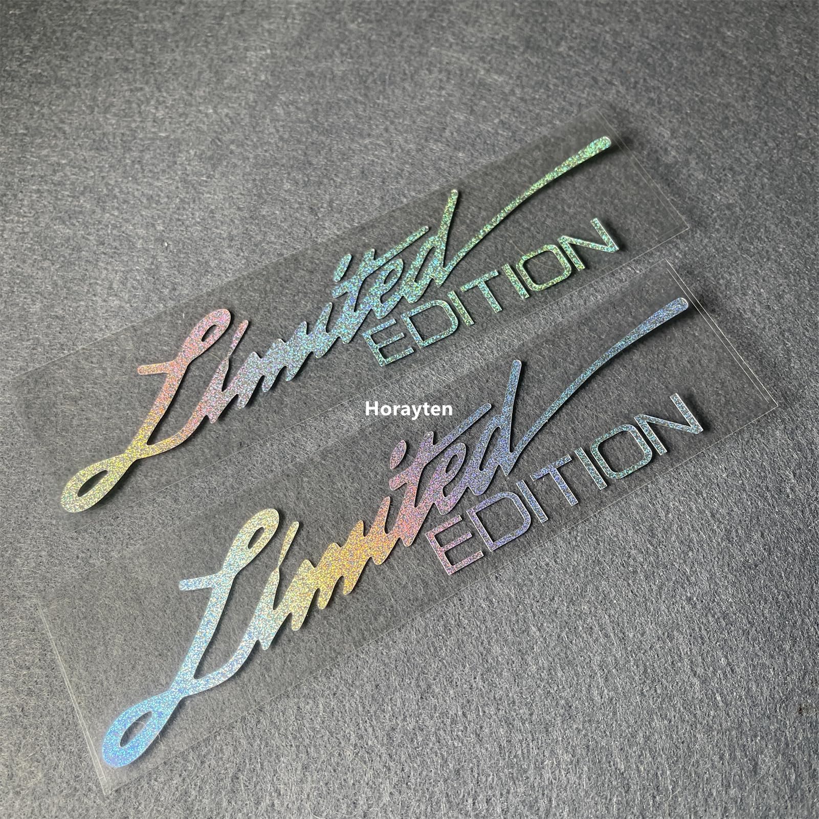 2X Car Styling Vinyl Graphic Decals for Limited Edition Truck Body Auto Rear Front Windshield Window Sticker 160x38mm (Star Laser)