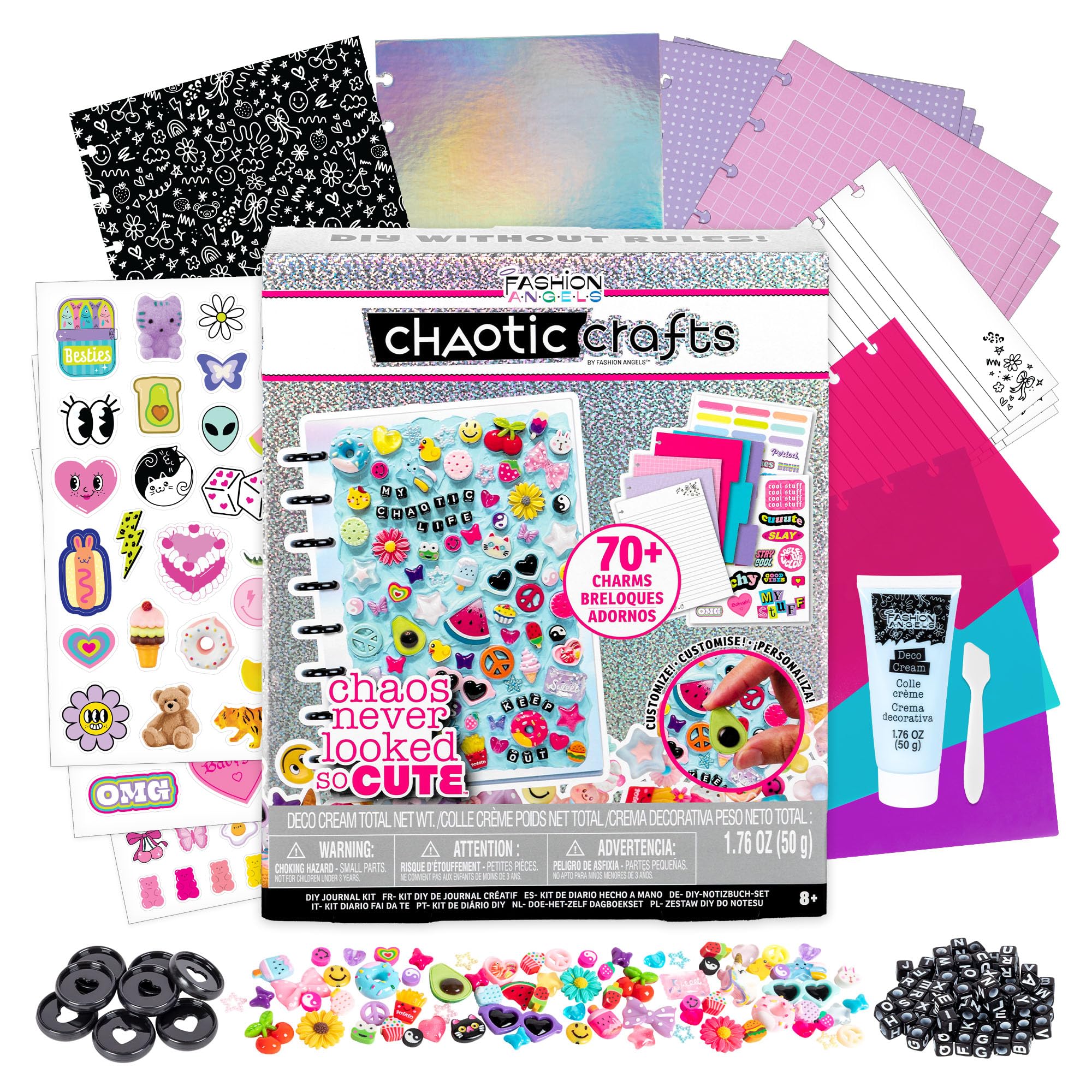 Basic Fun Fashion Angels Kit DIY Diario Creativo Chaotic Crafts, +8 años