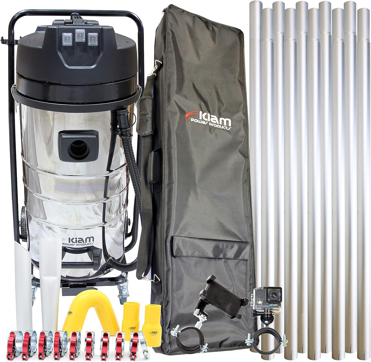 Kiam Gutter Cleaning System KV1003 3600W Triple Motor Industrial Wet & Dry Vacuum Cleaner