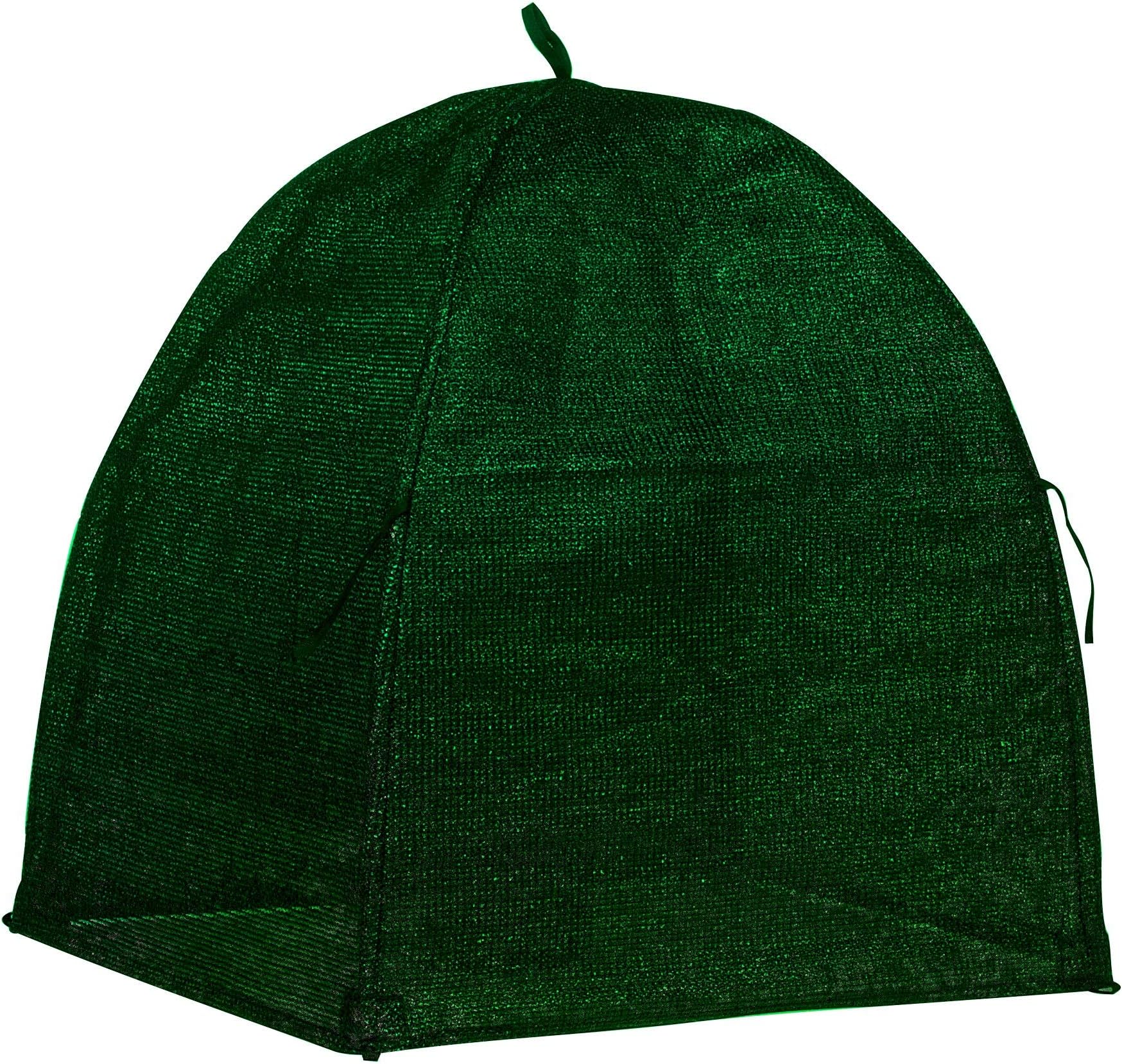 NuVue Products 22259 Winter Snow and Ice Cover for Plants, Shrubs, and Small Trees, Winter Shrub Cover for Snow and Freeze Protection, Green, 52" x 52" x 54"