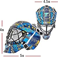 Vista 102 de Franklin Sports mini máscara para portero con logo de la NHL