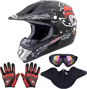 Oumurs Motocross Dirt Bike Helmet (Certified Robustness)