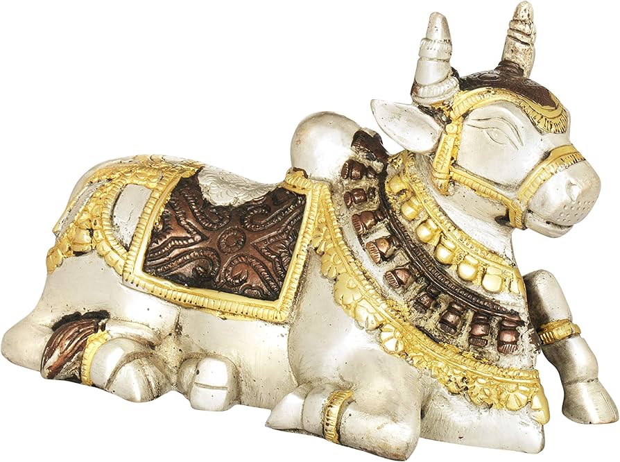 Prasiddh copper idols presents Lord Nandi the vehicle of Lord Shiva