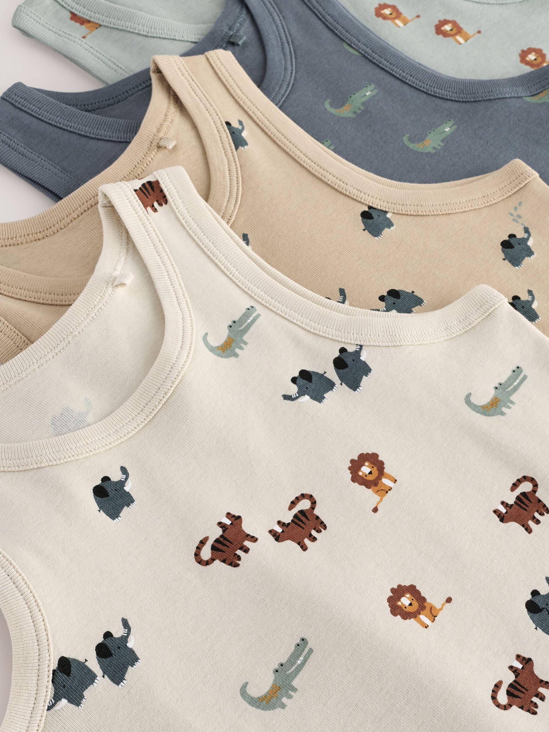 NEXT Garçon Débardeur 100% Coton, Lot de 5