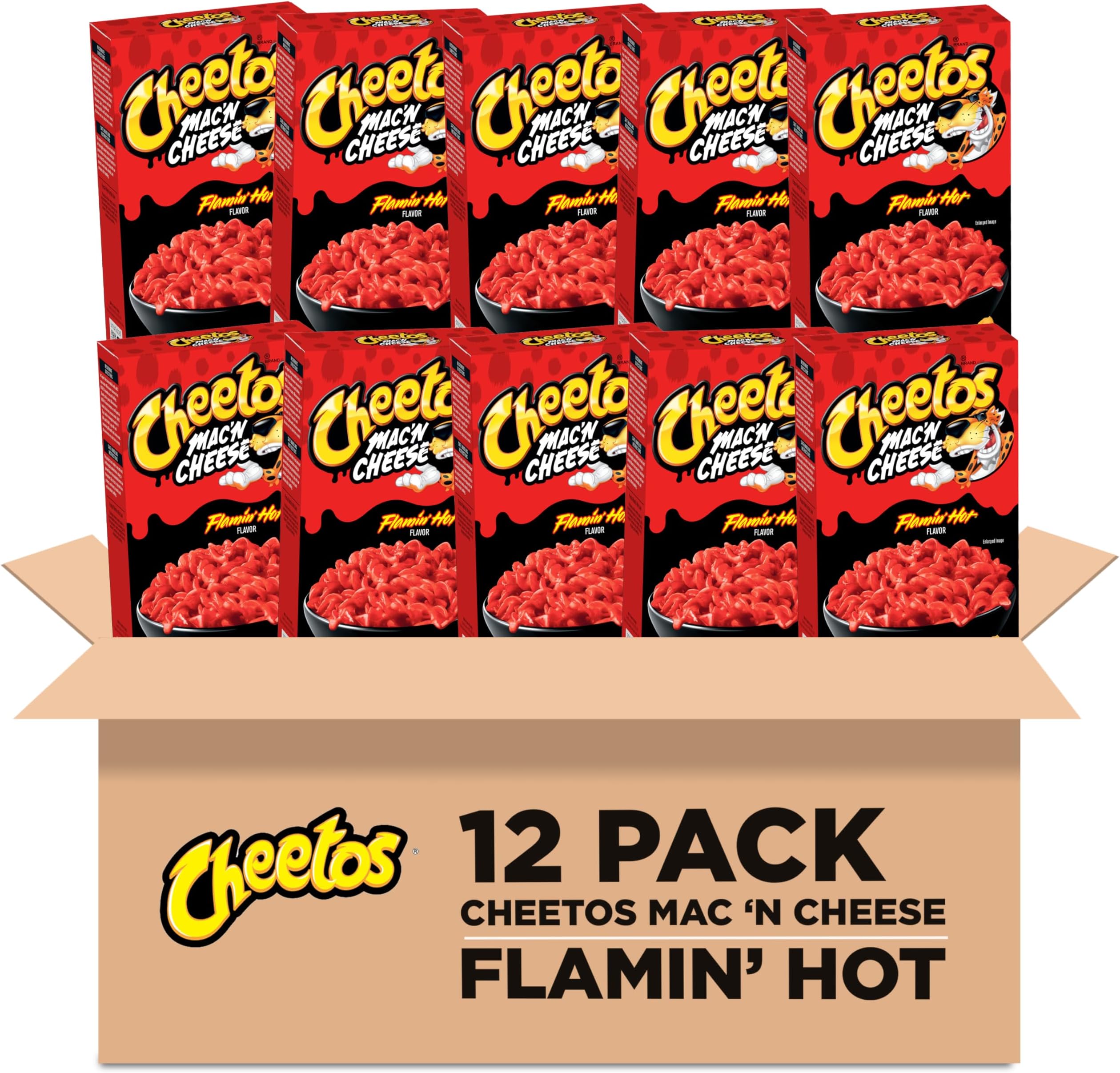 Mac & Cheese Flamin' Hot 5.6oz Boxes (Pack of 12)