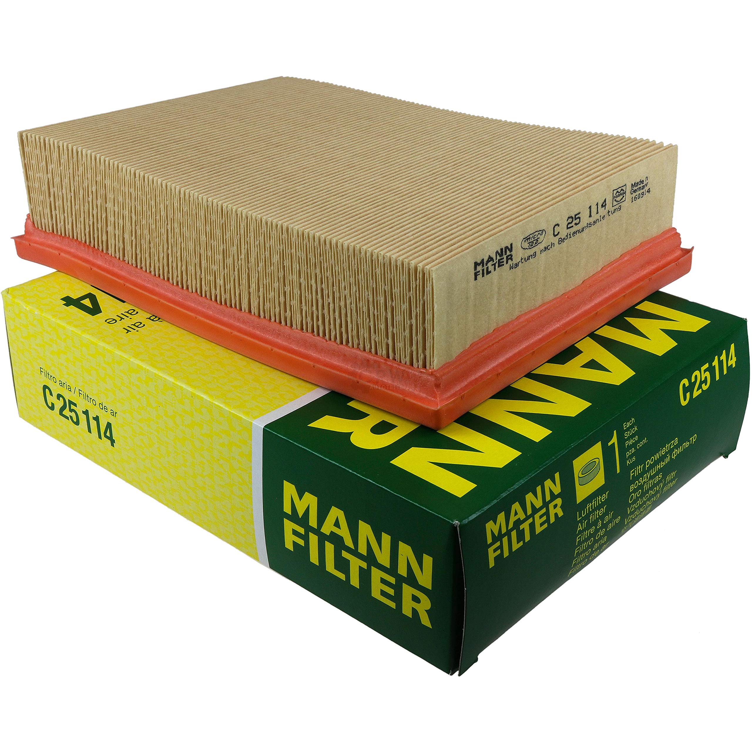 Paquete de inspección Kit de mantenimiento de filtros con filtro de aceite HU 926/3 x, filtro de aire C 25 114, filtro de combustible WK 830, filtro de habitáculo CU 2835, tornillo de cierre