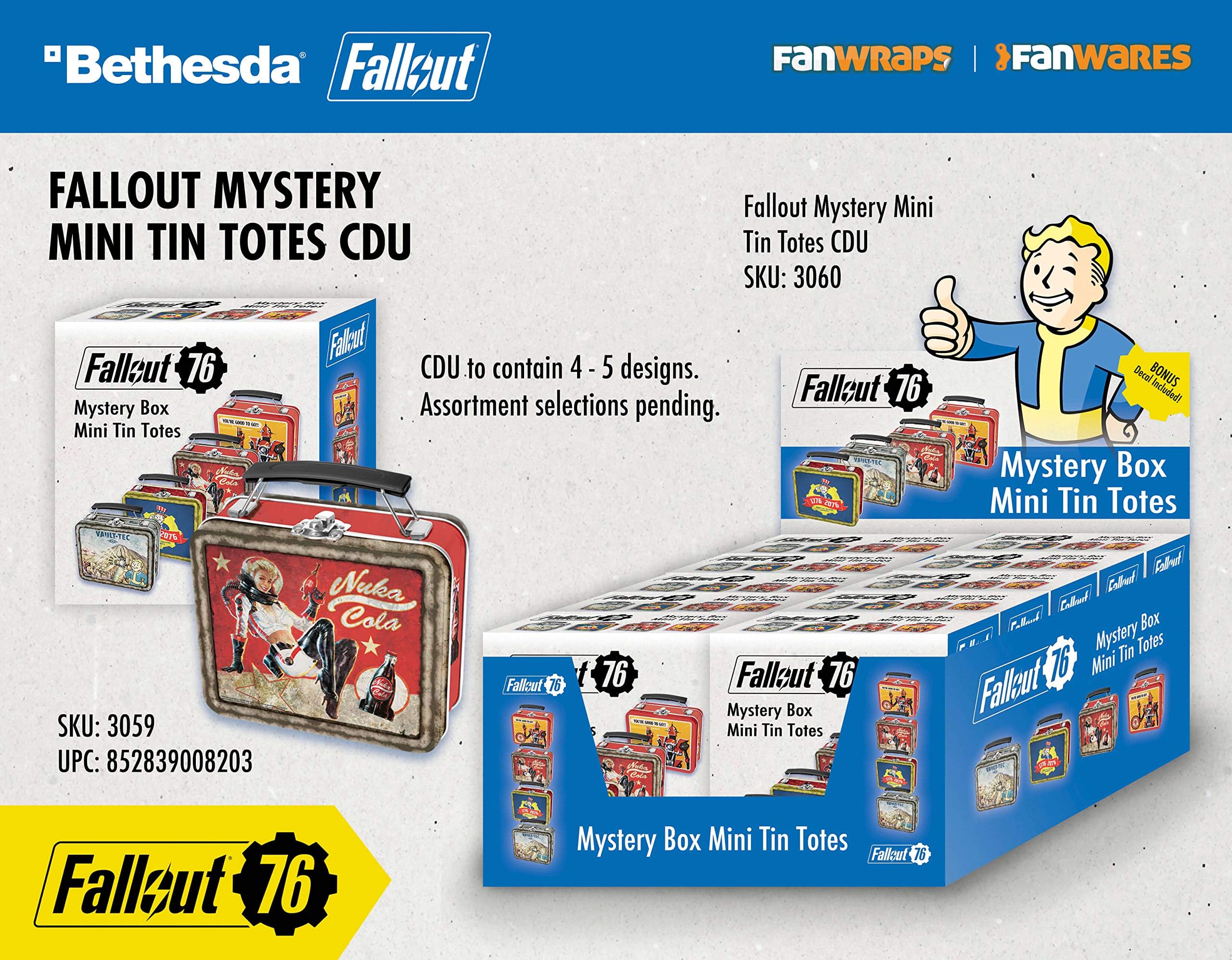 FanWares Fallout 76 Themed Small Industrial Tote Bags