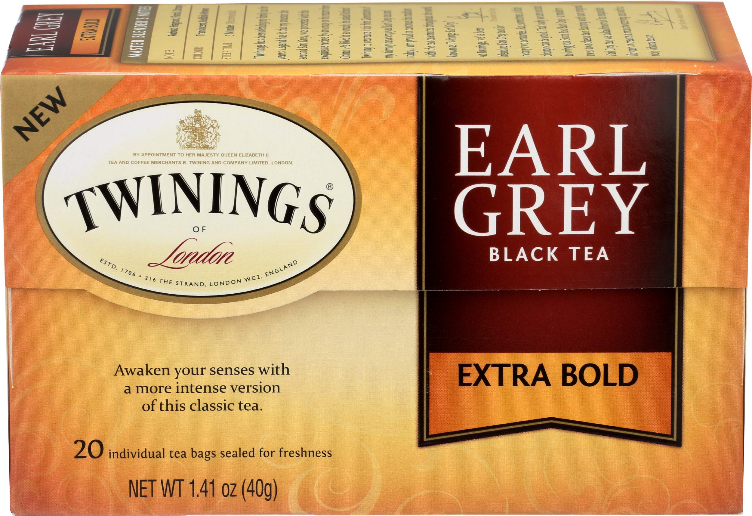 Amazon.com : Twinings Tea Earl Grey Extra Bold, 20 CT : Grocery