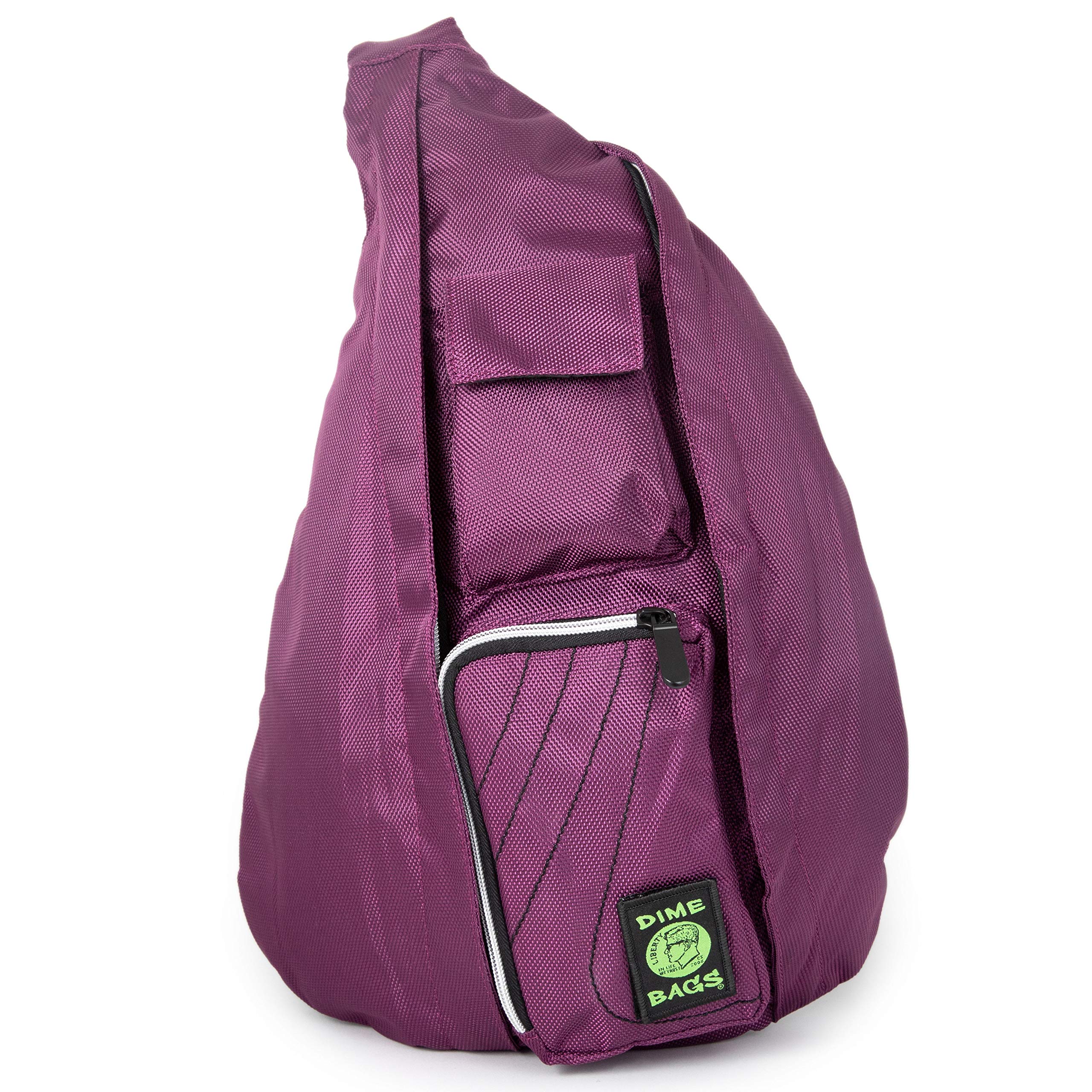 DIME BAGS Crossbody Bag, Shoulder Sling Backpack with Adjustable Single Strap, 2 Main Zipper Pockets, 7 Compartments for Storage, Durable