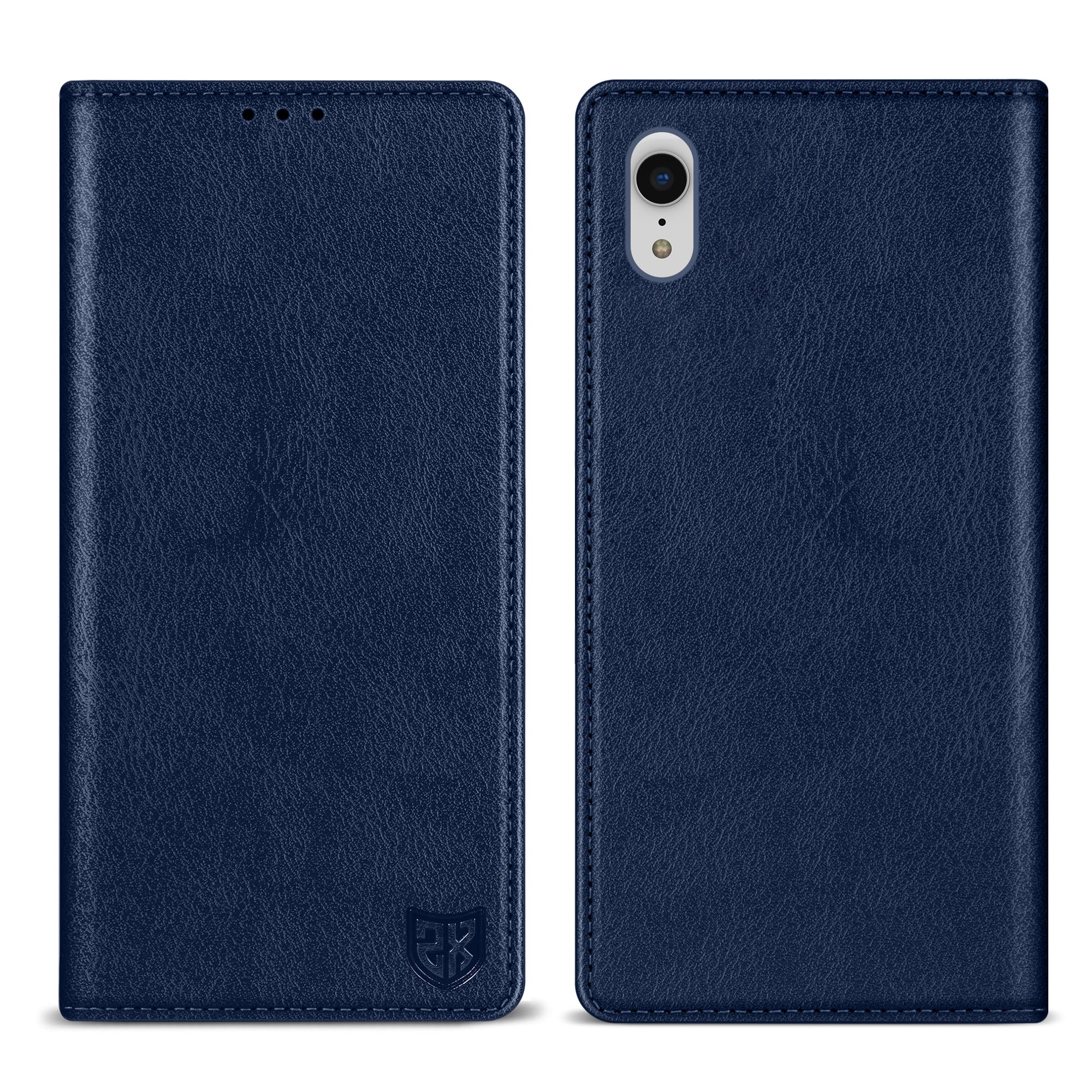 ZZXX for iPhone XR Wallet Case with [RFID Blocking] Card Slot