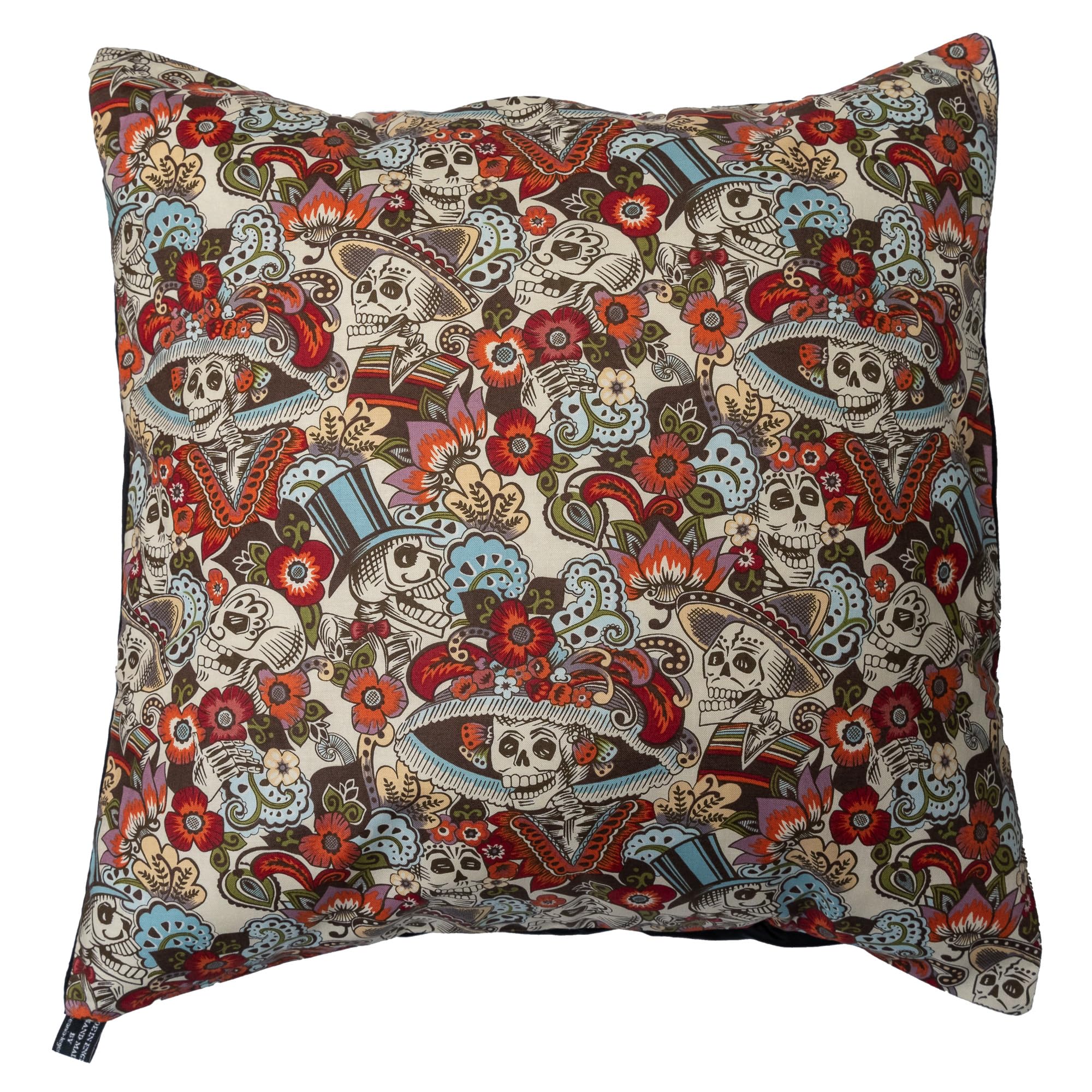 Day of the Dead Mexican Hats Cushion Cover — image 1