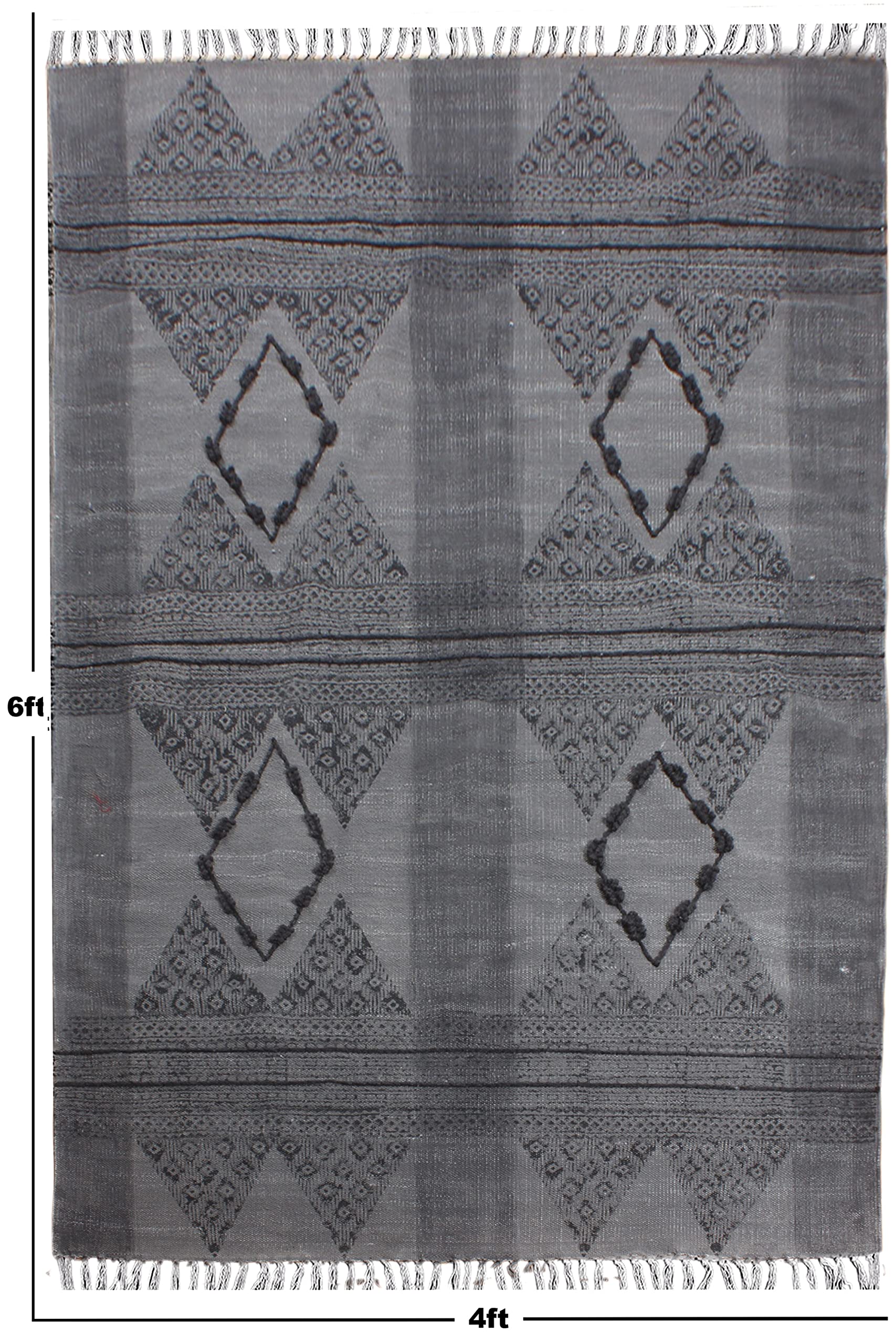 Kelim-Läufer, 6,6 x 40,6 cm, Flachgewebe, Boho-Stil, 0,48 cm, leicht waschbarer Baumwollteppich, für drinnen und draußen, Läufer, Teppiche für Flure, Treppen, Korridore