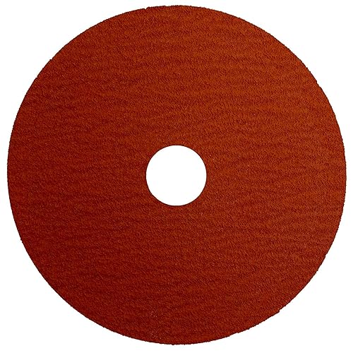 Vista 14 de Weiler 69888 Tiger Disco de lijado y molienda de fibra de alúmina de cerámica, 5 pulgadas de diámetro, grano 36, 5/8 pulgadas - 11 cubos