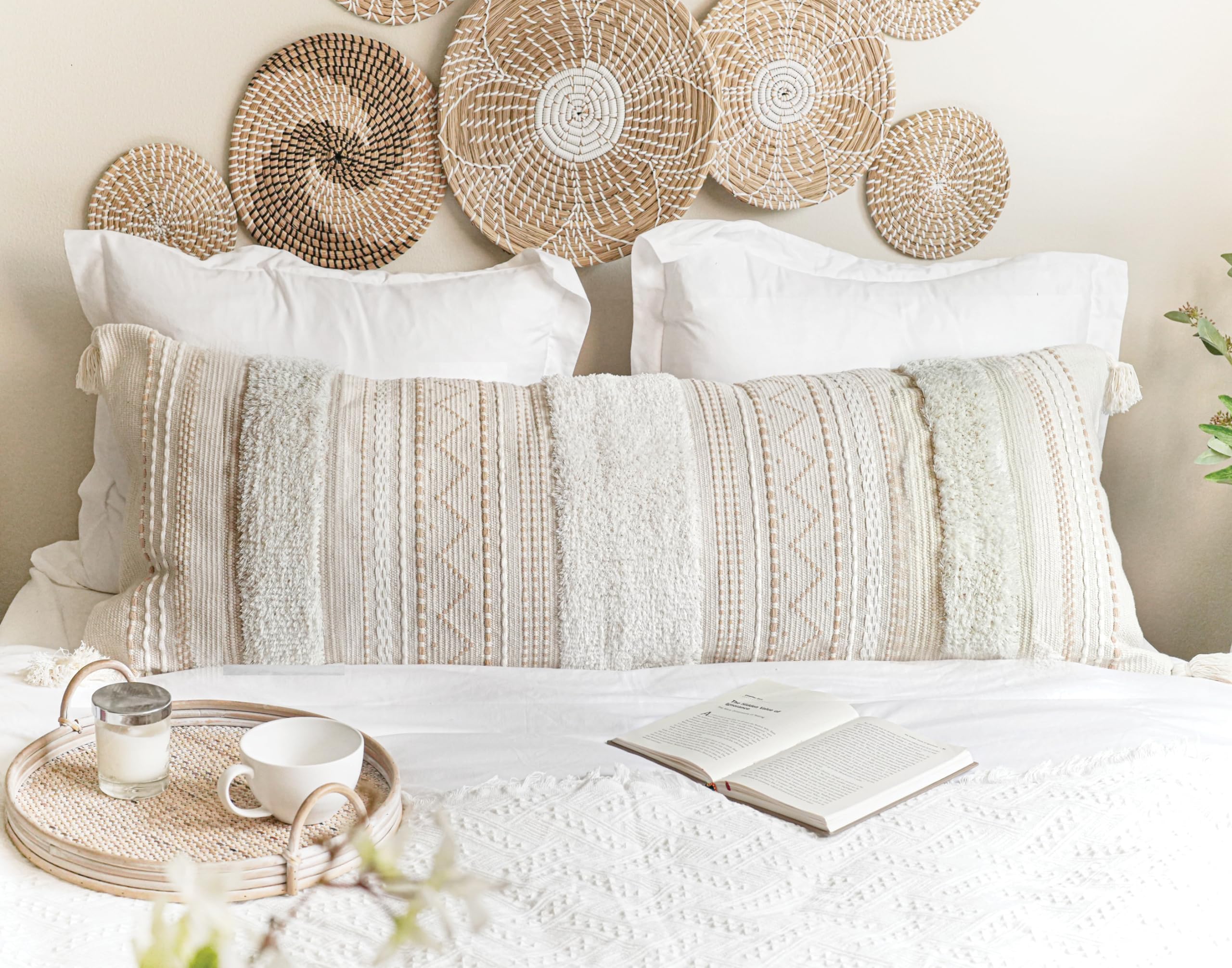 Amazon.com: BlissBlush 20X54 Oversized Large Lumbar Pillow Cover