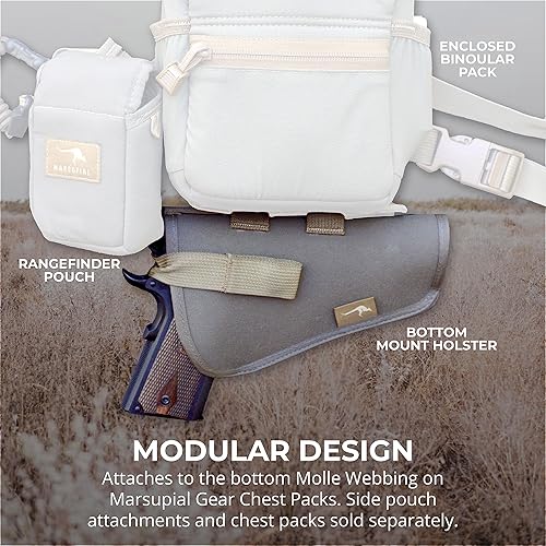 Miniatura 3 de Marsupial Gear Funda para Pistola - Accesorio de Paquete de Pecho para Transporte Seguro de Pistolas y Revólveres con Retención Ajustable