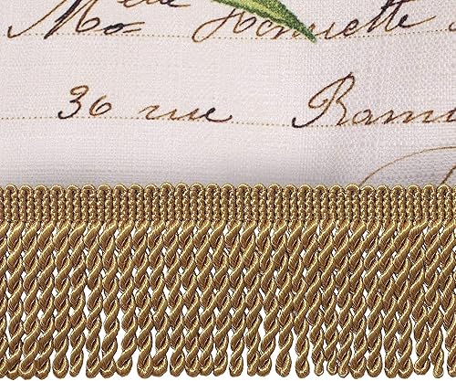 Miniatura 38 de Borde de flecos de lingote de 2 1/2 pulgadas (estilo # EF25) rosa polvoriento #K13 (rosa claro) paquete de 5 yardas (15 pies/14.8 ft)