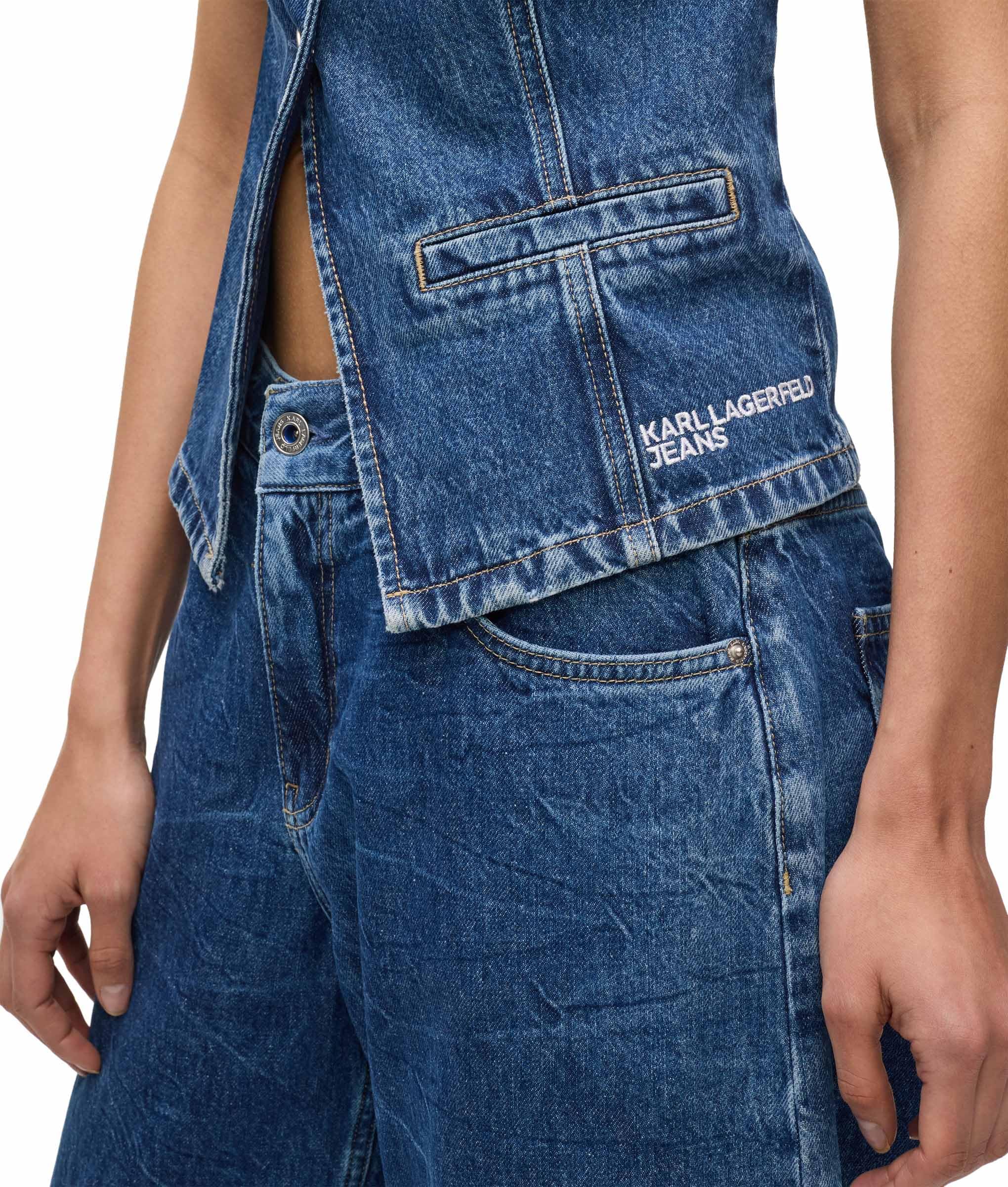 KARL LAGERFELD JEANS Damen Fitted Denim Vest