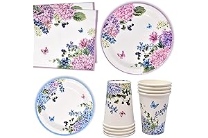 Floral Hydrangea Party Supplies