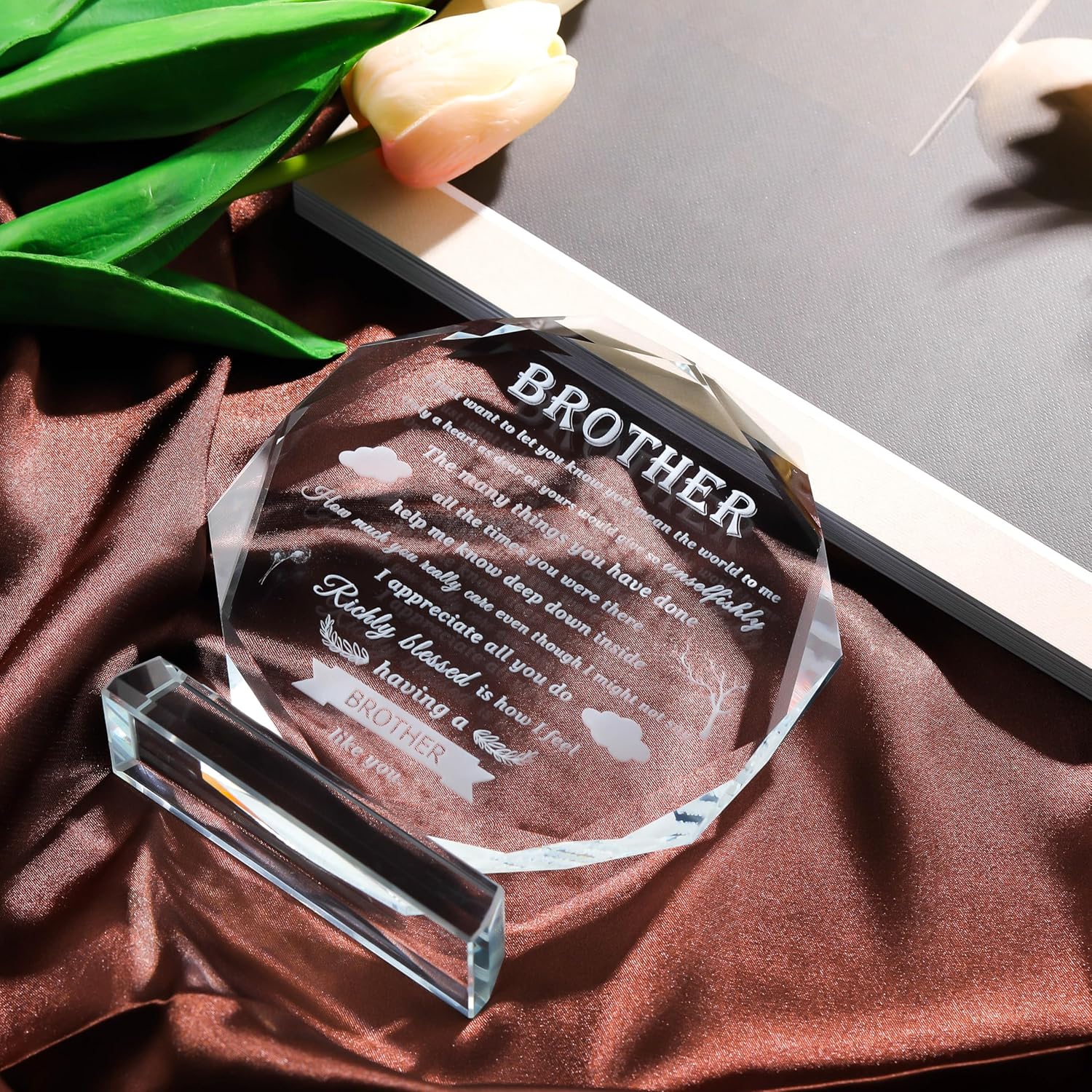 Gifts for Brother Crystal Brother Gifts From Sister Birthday Gifts for Brother Crystal Keepsake for Birthday Father's Day, Valentine’s Day, and Christmas. - Image 5