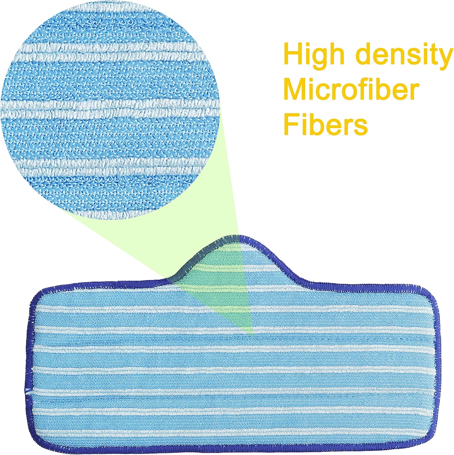 6 Packs of Premium Microfiber Pads, Compatible with Dupray Neat Steam Cleaner, Durable, Reusable and Machine Washable