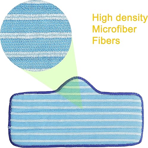 Miniatura 4 de Flintar 6 paquetes de almohadillas de microfibra de alta calidad, compatibles con limpiador a vapor Dupray Neat, duraderas, reutilizables y lavables