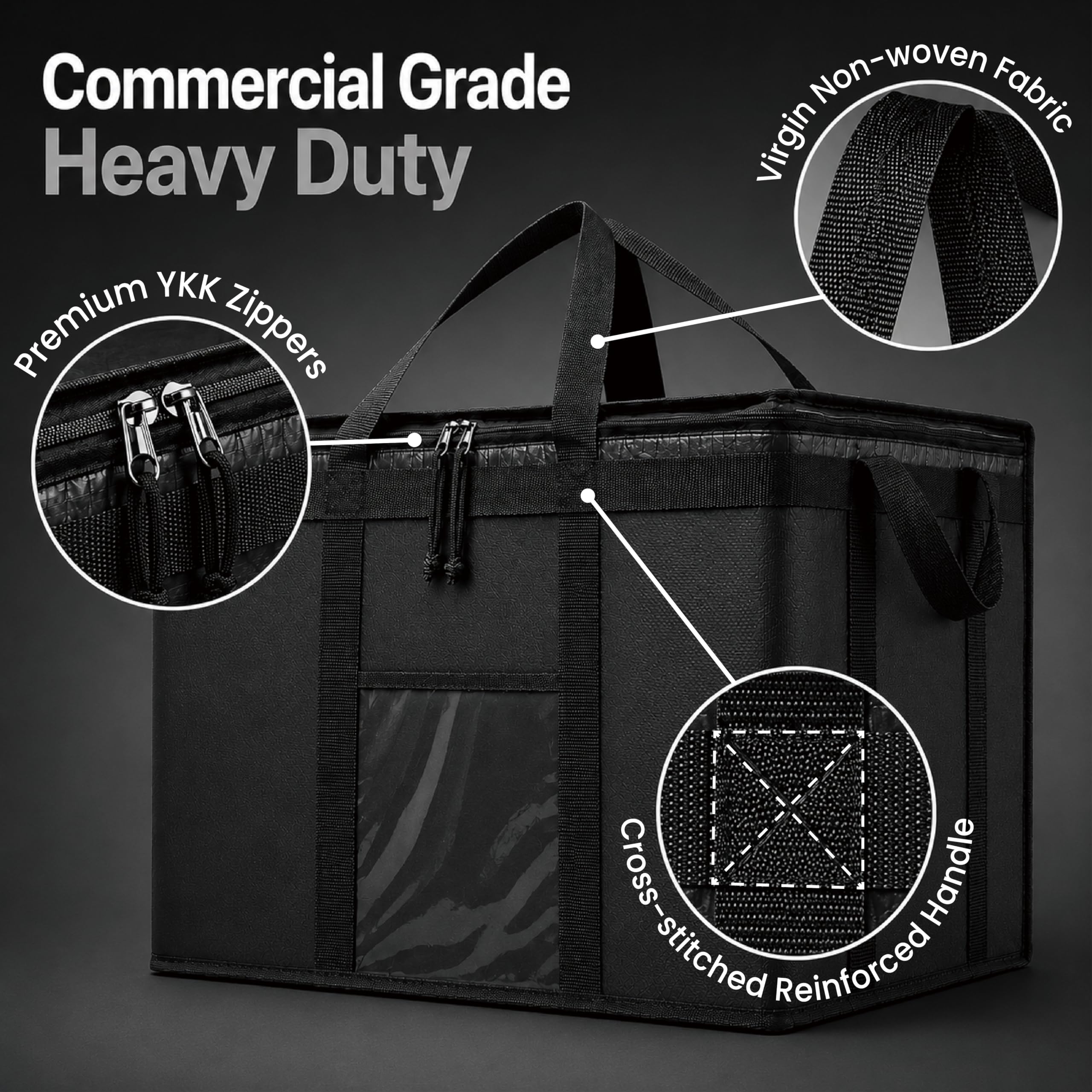 NZ home Standard Food Delivery Bag and Insulated Grocery Bags