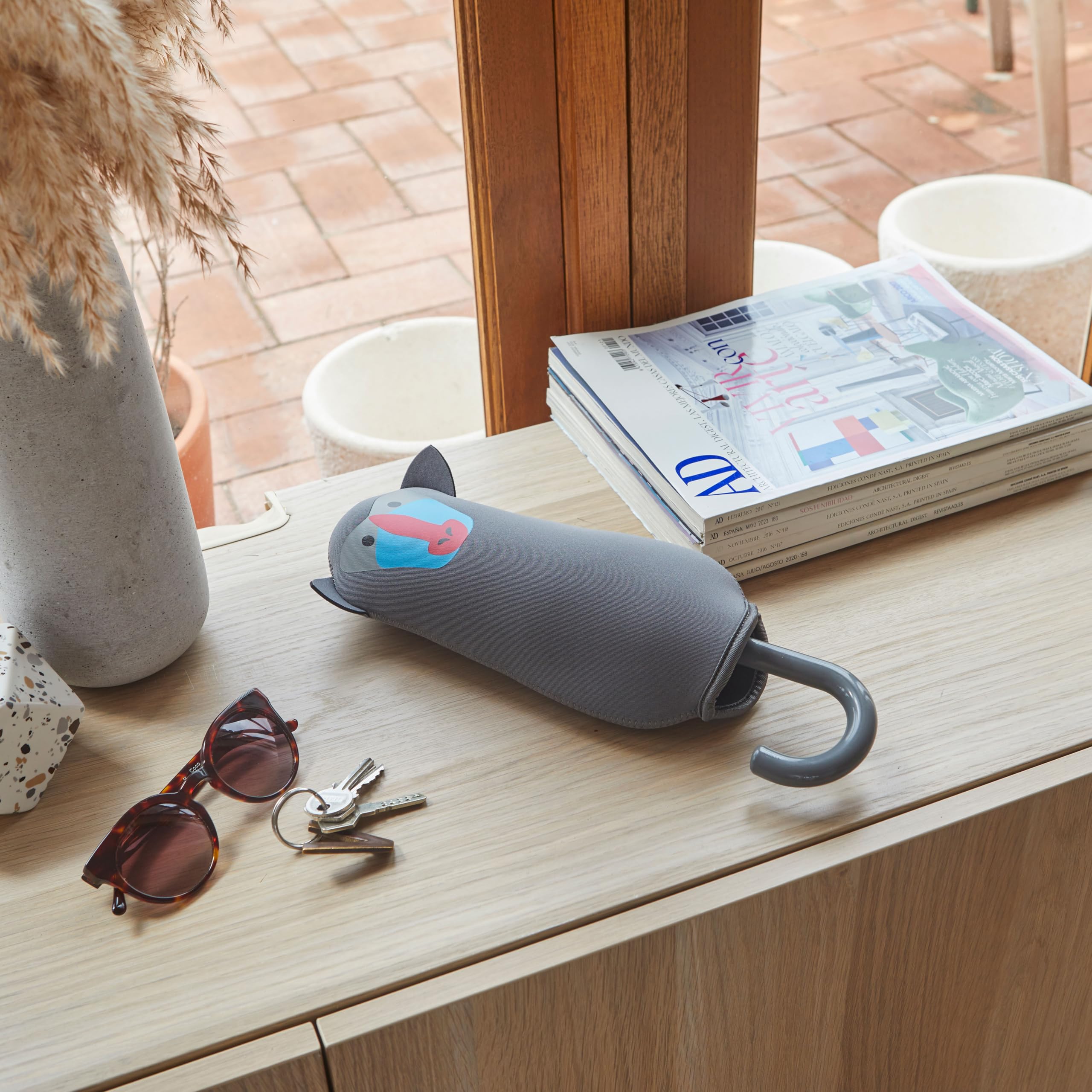 Balvi Ombrello Monkeymbrella Colore grigio Un design con banane ovunque Nylon