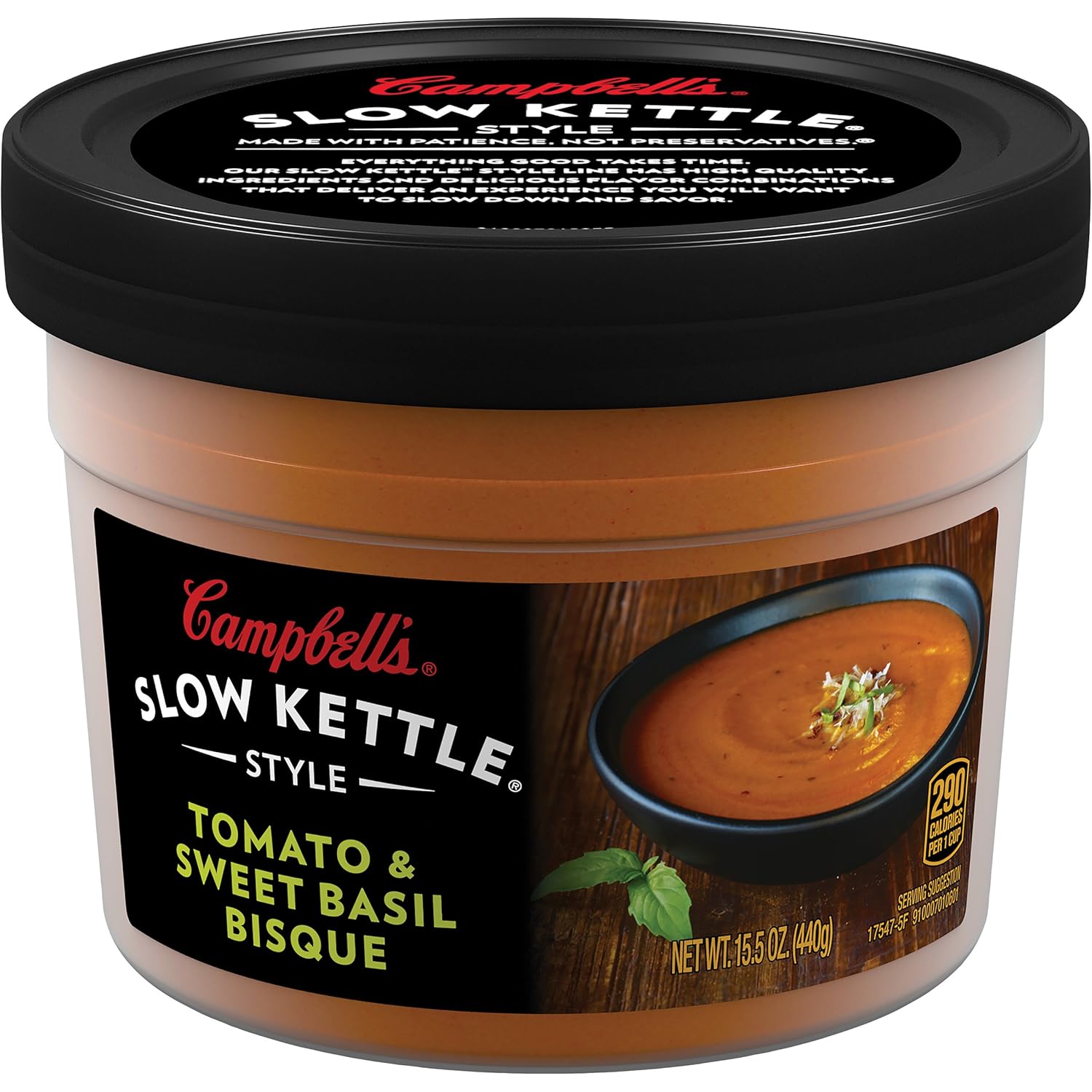 Campbell's Slow Kettle Tomato & Sweet Basil Bisque 15.5 oz