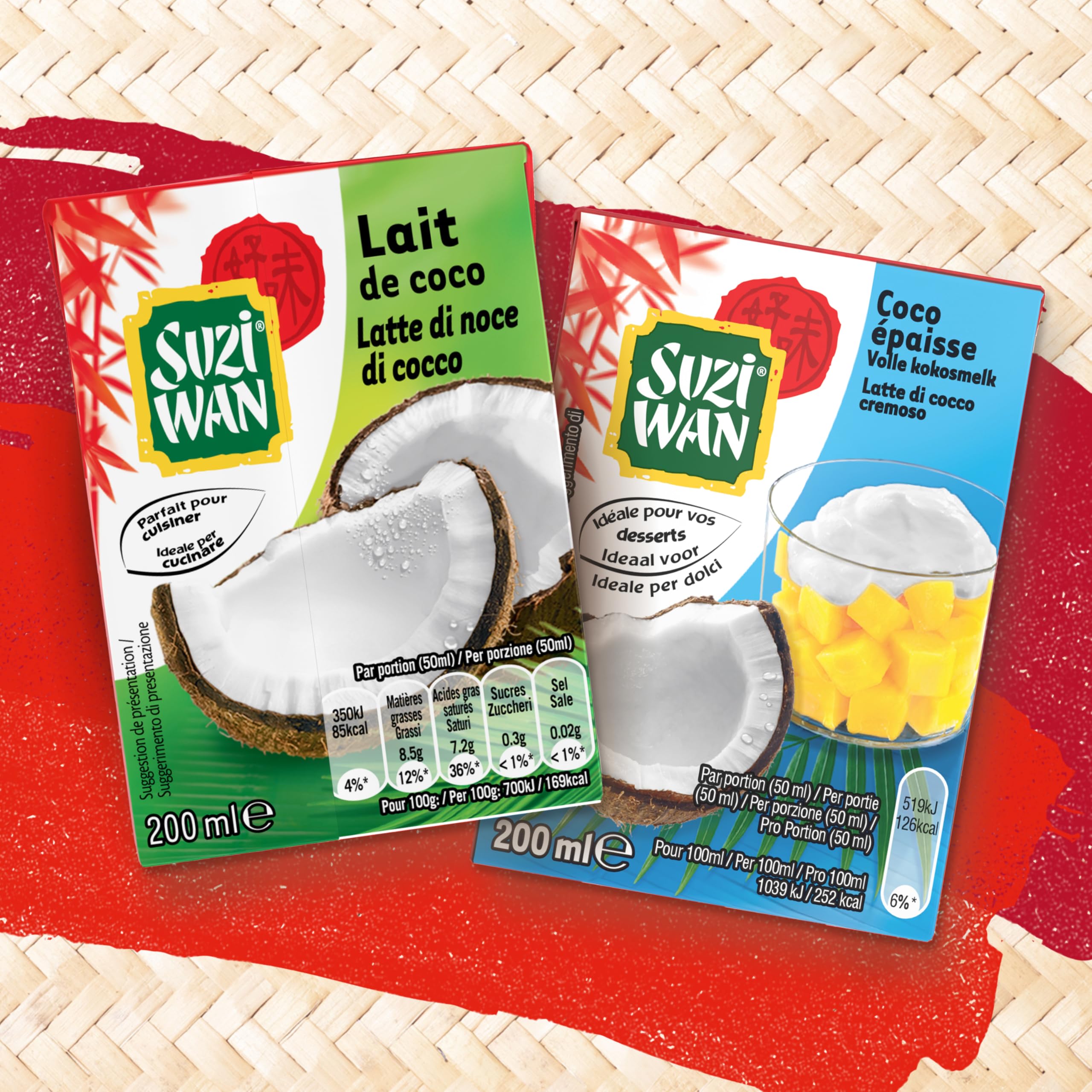 SUZI WAN - Leche de coco (200 ml)