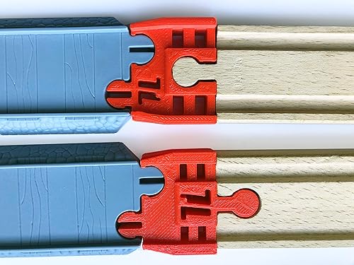 Miniatura 2 de TrainLab Learning Curve Thomas & Friends a adaptadores de madera para vías de tren de tren (rojo)